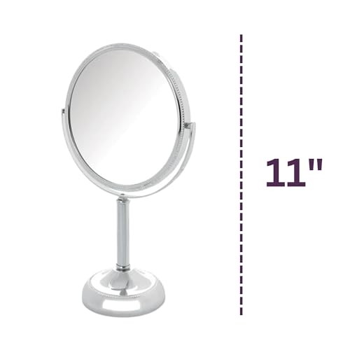 JERDON Two-Sided Makeup Vanity Mirror