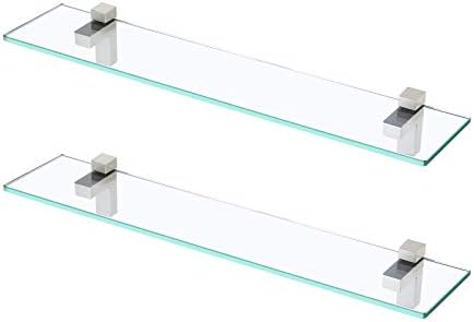 Bathroomafe Glass Shelves 236in
