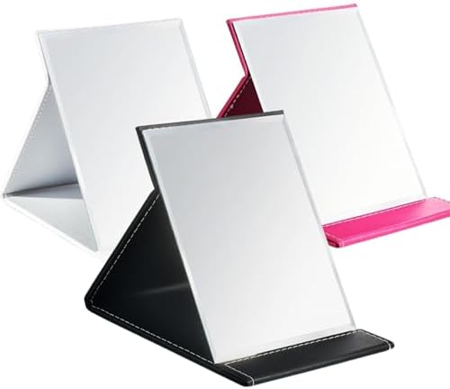 Goaste 3Pack Essential Portable Folding Makeup Mirror Set with Stand