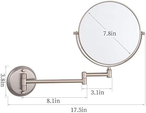 Double-Sided Shaving Make-up Mirror 5X