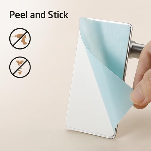 KES Adhesive Towel Bar 20-Inch - Rustproof Steel Surface Mount in Brushed Finish