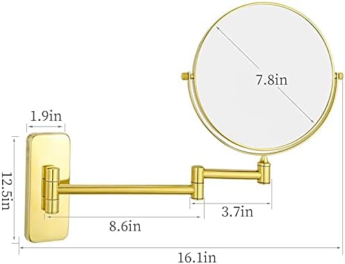Elegant 7X Magnifying Bath Mirror