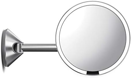 Simplehuman Brushed 8 Wall-Mounted Mirror with LED Light System