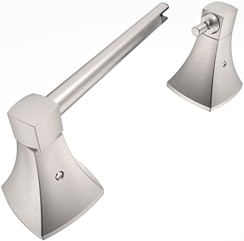 Double-Post Toilet Paper Holder with Pivoting Mechanism