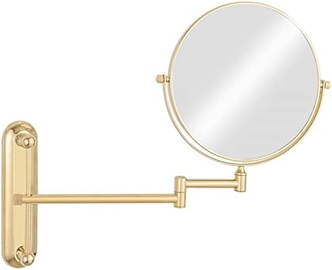 8-inch Double Sided Makeup Mirror Magnifying 3x Gold 5-inch