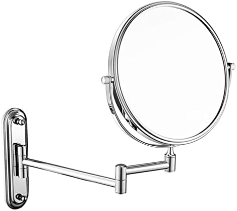 ZADIKO Wall-Mounted Makeup Mirror 5X Magnifying Copper-Finished Durable