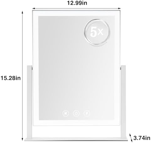 Lighted Makeup Mirror 5X Magnification