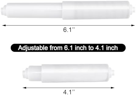 2PCS Toilet Paper Holder Spring Roller Replacement White Plastic