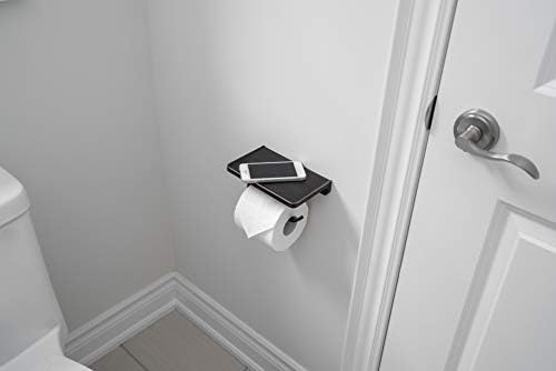 Linkaa Toilet Paper Holder Oil Rubbed Bronze Rust-Proof Aluminum Bathroom Storage