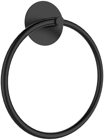 Sturdy Durable Adhesive Towel Holder Basil Black