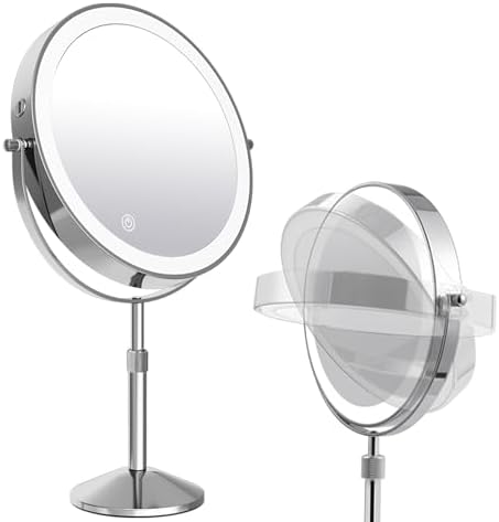 Adjustable 10X Makeup Vanity Mirror with Lights