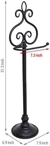 Sturdy Elegant Toilet Paper Holder by MyGift