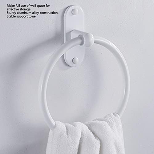 Premium Aluminum-Alloy Bath Towel Holder White