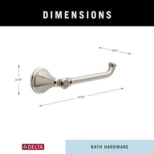 Eco-friendly Space-Saving Delta Cassidy 1-Pack Toiletpaper Holder - 79750-SS
