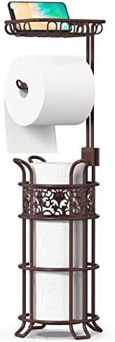 Upgraded Jumbo Toilet Paper Holder Stand
