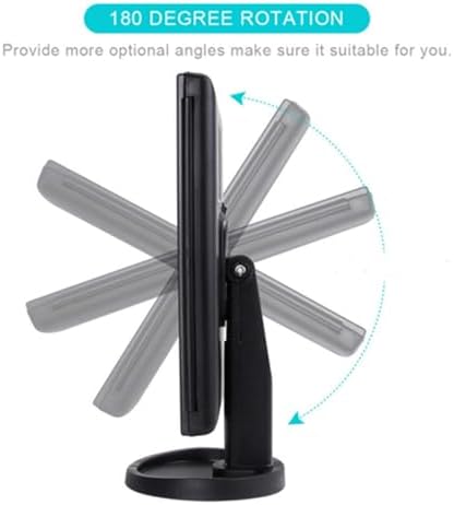 Flymiro Tri-Fold Lighted Vanity Mirror with 3x Magnification