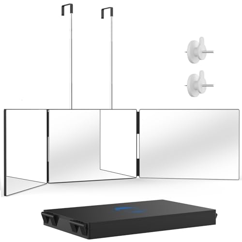 Effortlessly Adjust Your Style with OLIBUY 3-Way Hair Makeup Mirror
