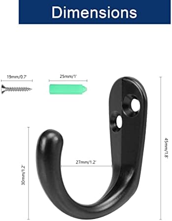 Stylish Wall-Mounted Metal Coat Hangers