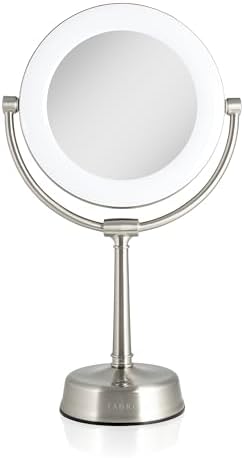 Zadro Lexington 2-Sided LED Makeup Mirror with 10X Magnification