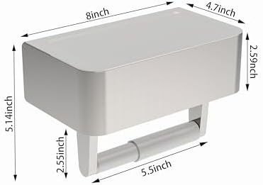 Wall-Mounted Flushable Wipes Holder Stainless Steel Brushed Nickel