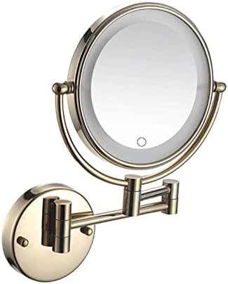 WallMounted Makeup Mirror with 360 Swivel and 8-inch Diameter