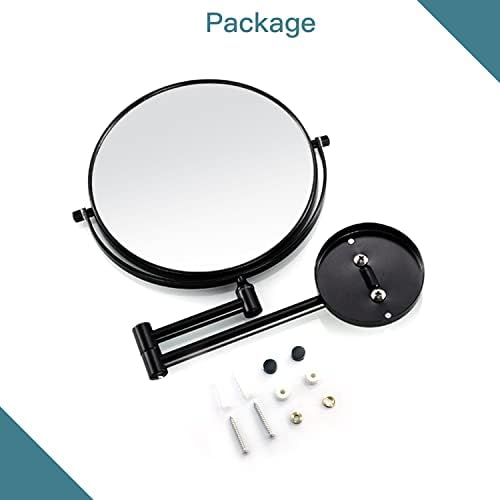 Wall-Mounted Swivel Makeup Mirror with Adjustable Arm