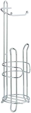 SunnyPoint Toilet Roll Holder Stand with Reserve Chrome