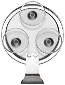 Ettori Fogless Shower Mirror with Razor Holder and Suction Cups