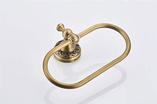 Sturdy Oval Towel Holder Brushed Bronze for Bathroom Kitchen Use
