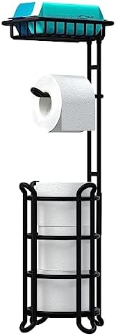 TreeLen Freestanding Toilet Paper Holder Multi-Storage Solution