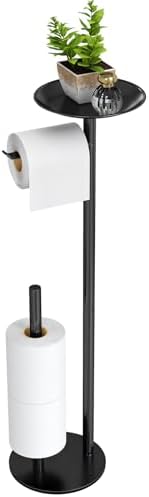 Rust-Proof Toilet Paper Holder Stand Sturdy Durable