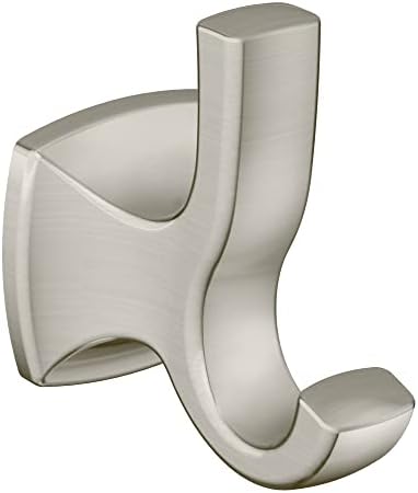 Double Robe Hook Wall Mounted Brushed Nickel