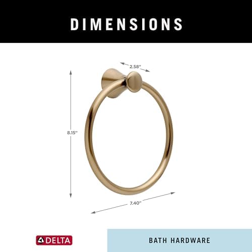 Delta Lahara TowelRing Set champagne bronze