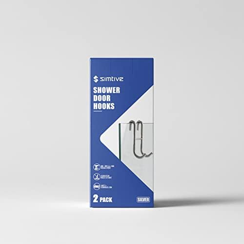 Frameless Shower Door Hook Silver