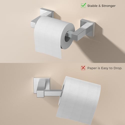 FORIOUS Stainless Steel Toilet Paper Holder Set