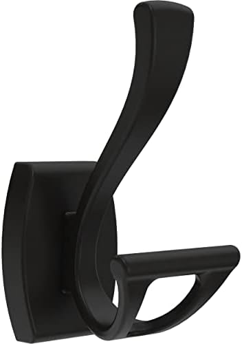 Delta Dansant Towel Hook Matte Black Double-J Wall-Mounted for Robes