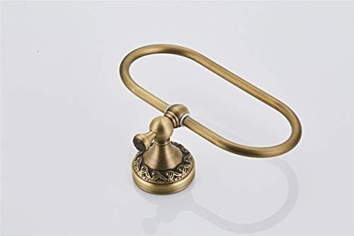 Sturdy Oval Towel Holder Brushed Bronze for Bathroom Kitchen Use