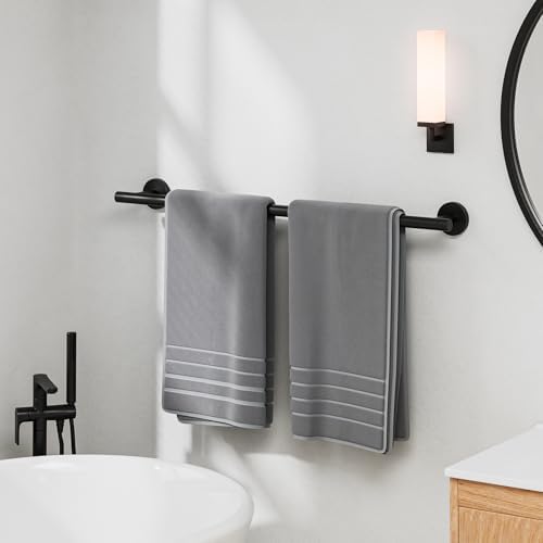 Luxbaro Matte Black Towel Bar