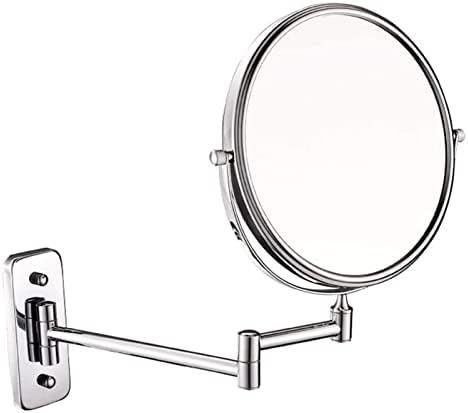 ZADIKO 8-inch Metal Cosmetic Vanity Mirror with 360-Degree Rotation