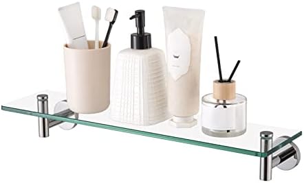 KES Tempered Glass Shelf for Bathroom - Rustproof Safe