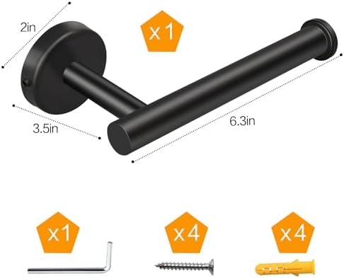 Sturdy Durable Stainless Steel Toilet Paper Holder for Home Use
