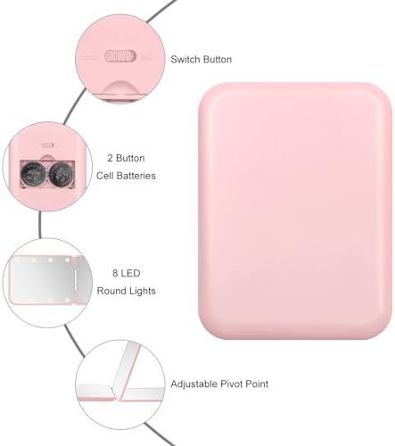 1X3X LED Mirror Compact TravelSize