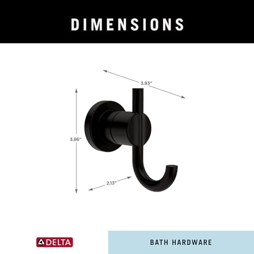 Delta Nicoli Towel Hook - Matte Black