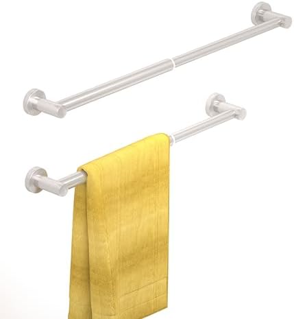 HOMOTEK Adjustable Towel Bar for Bathroom and Kitchen