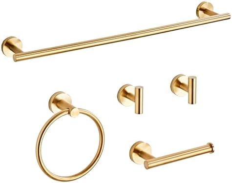 Luxury Brushed Gold Bathroom Hardware Set