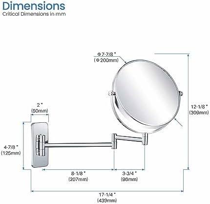 KIBI Circular Magnifying Mirror