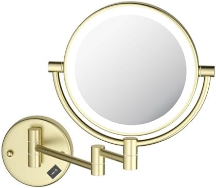 Dual-Sided Magnifying Mirror for Grooming Makeup