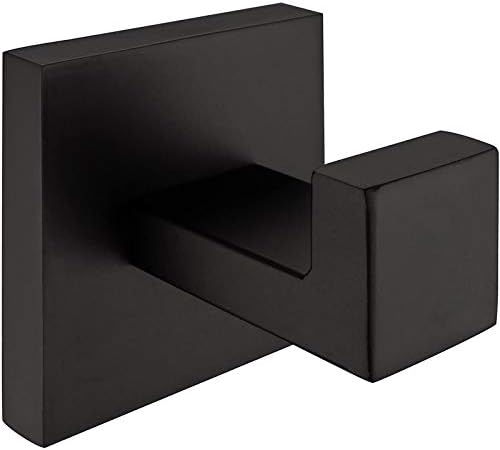 Rust-Proof Black Towel Hook Set for Bathroom Kitchen