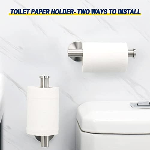 NearMoon Dual Toilet Hand Towel Holder 304 Stainless Steel Set