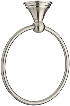 Amazon Basics Round Towel Ring Satin Nickel